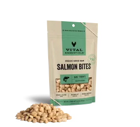 Vital Essentials Freeze Dried Raw Salmon Bites Dog Treats