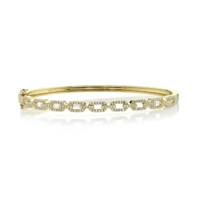 0.44CT DIAMOND LINK BANGLE