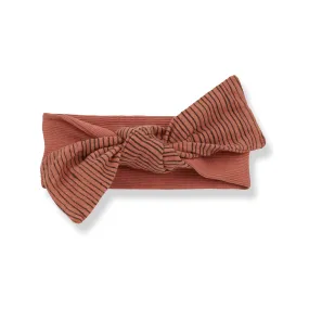 1 in the family Thin Stripe Rib Knot Roibos Headband