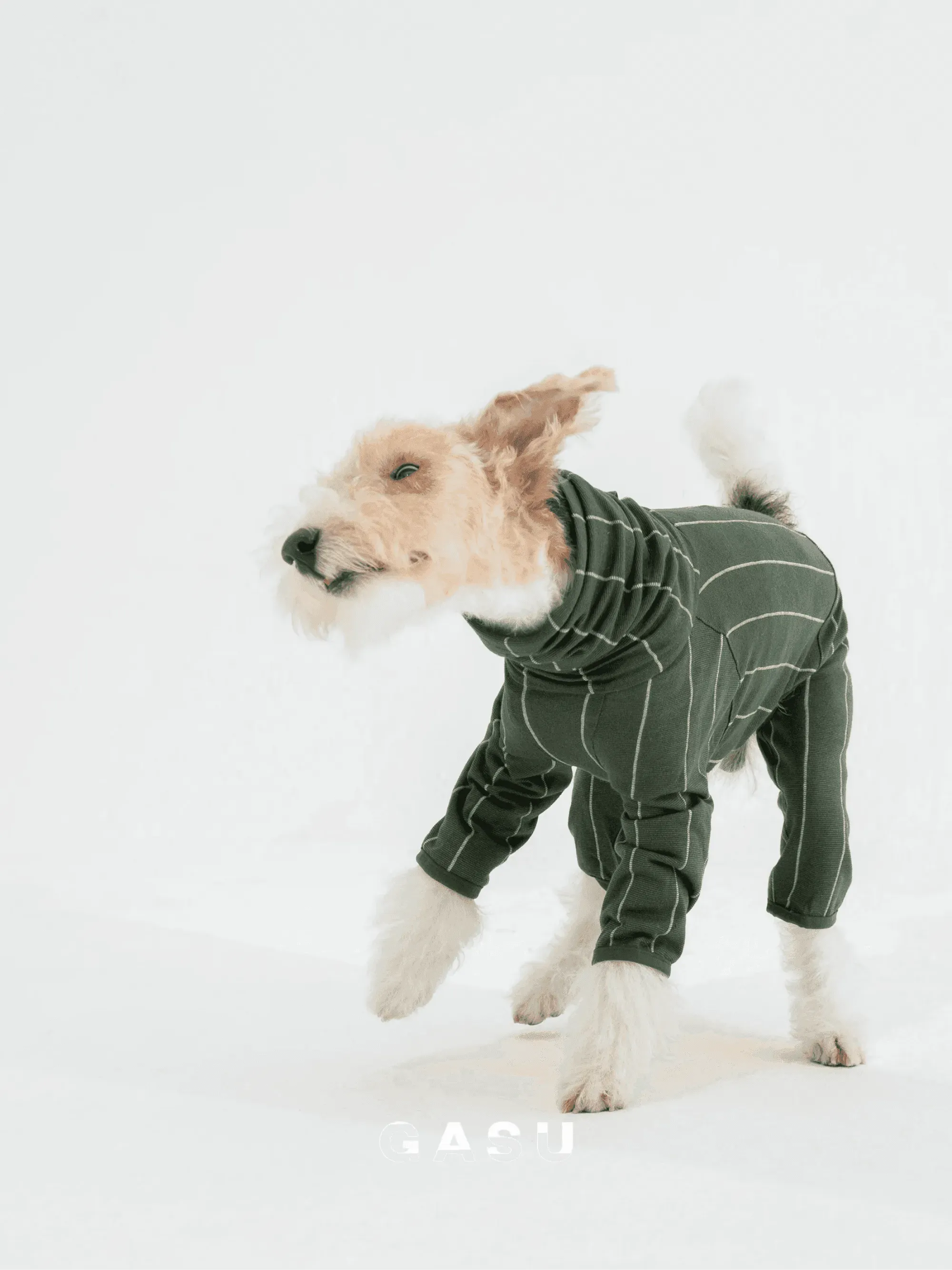 4-Leg Striped Dog Pajamas