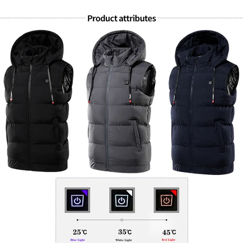 9 Areas Hooded Heated Jackets