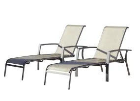 Adjustable Aluminum Chaise Lounge Chair