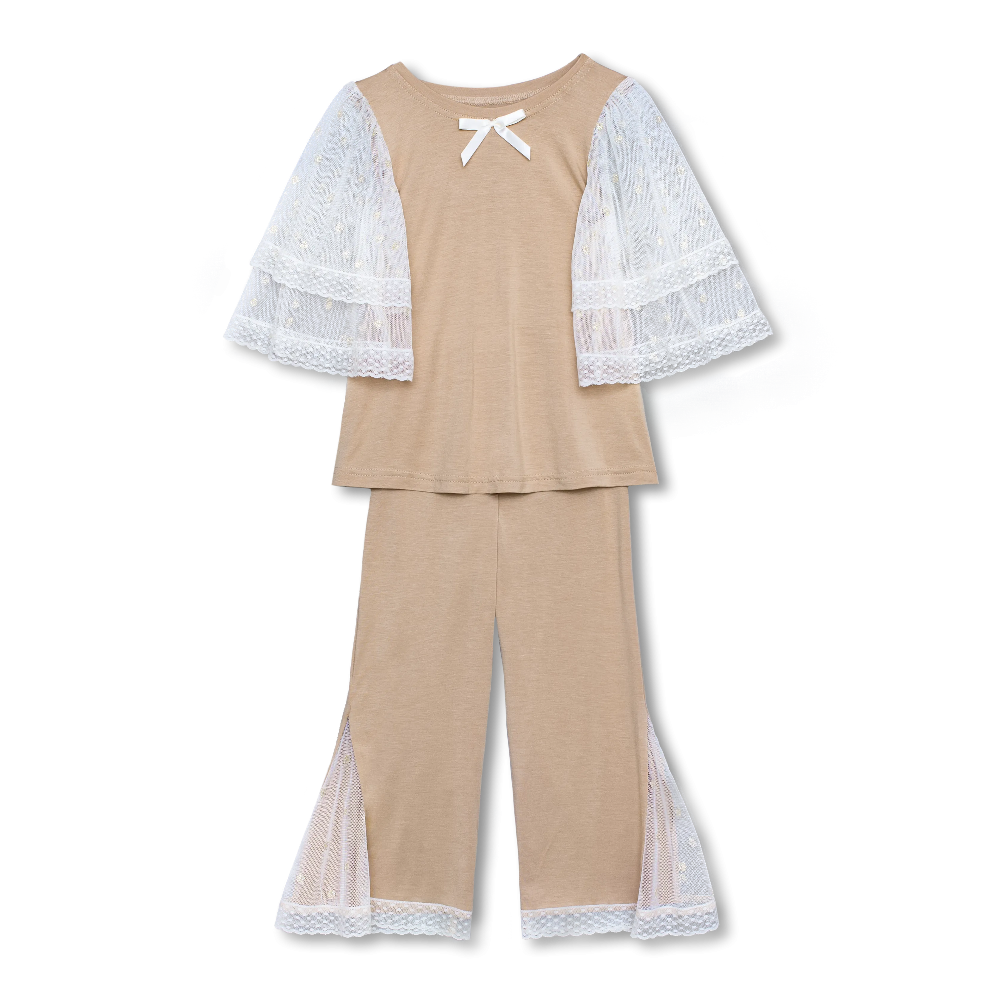 ARINA - GIRLS PYJAMA SET IN CAPPUCCINO  ju