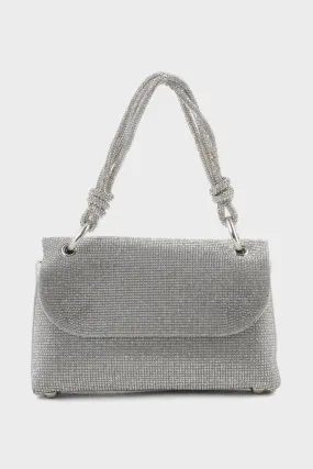 Baguette Shoulder Bags B15195-Silver