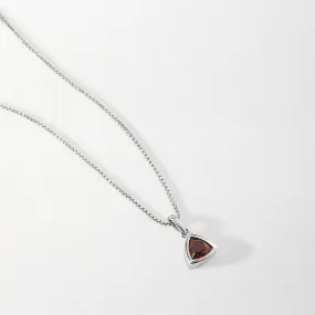 Birthstone Necklace - Silver