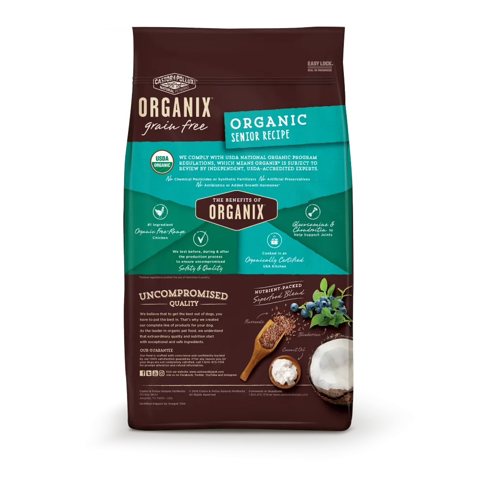 Castor and Pollux Organix Grain Free Organic Senior Dry Dog Food