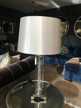 Chelsea Chrome and Glass Table Lamp