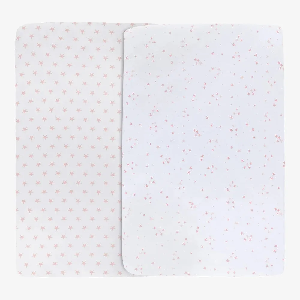 Crib Sheet 2Pack - Mauve Star