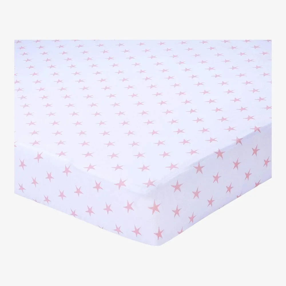 Crib Sheet 2Pack - Mauve Star