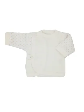 Early Baby Wraparound Top, Cream