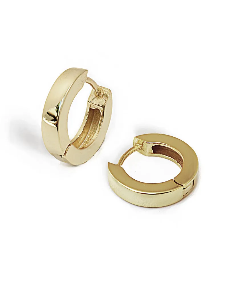 ESSENTIAL 18K Gold Over Sterling Silver Mini Huggies Earrings