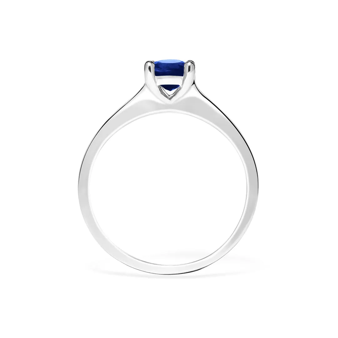 Evelyn Ring 18K White Gold Sapphire