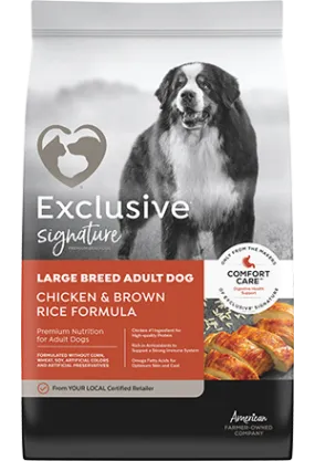 Exclusive Signature Large Breed Adult Dog Chicken & Brown Rice Formula Dog Food