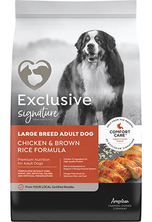 Exclusive Signature Large Breed Adult Dog Chicken & Brown Rice Formula Dog Food