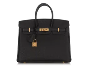 Hermès Black Togo Birkin 25