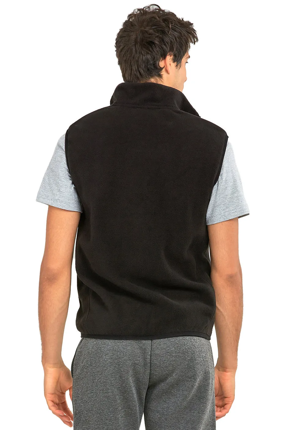 KNOCKER MEN'S POLAR FLEECE VEST (PF1500_BLACK)