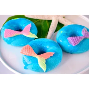 mermaid tail donut bath bomb