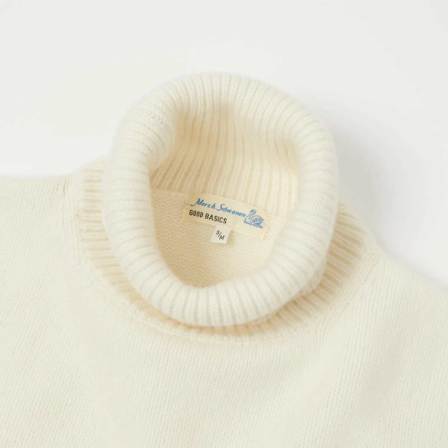 Merz b. Schwanen LOCT01 Turtleneck Knit Pullover - Nature