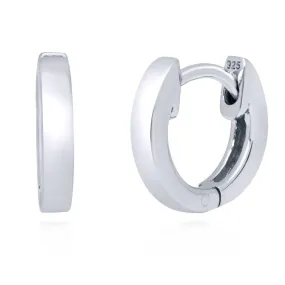 Mini Huggie Earrings in Sterling Silver 0.45