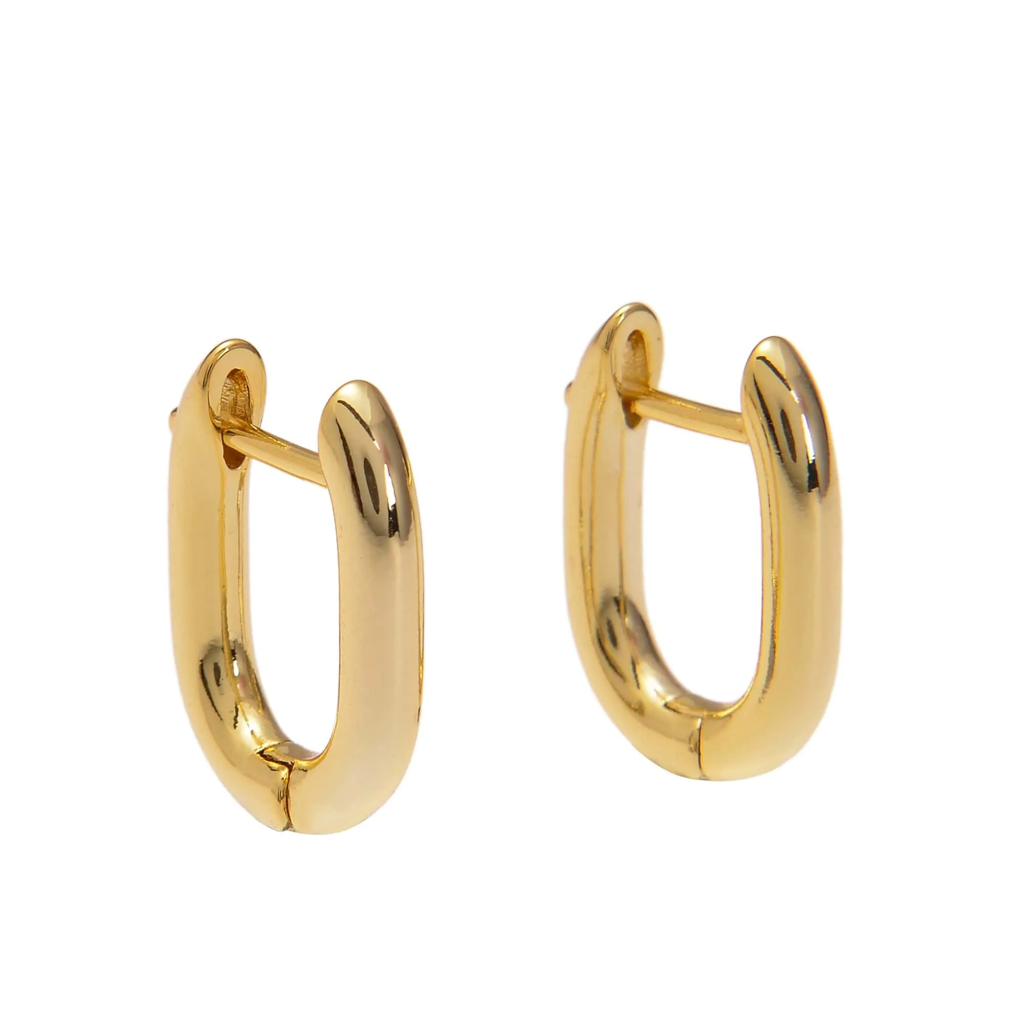 Mini Square Gold Hoop