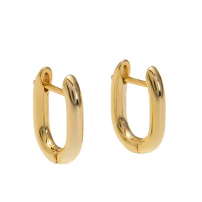 Mini Square Gold Hoop