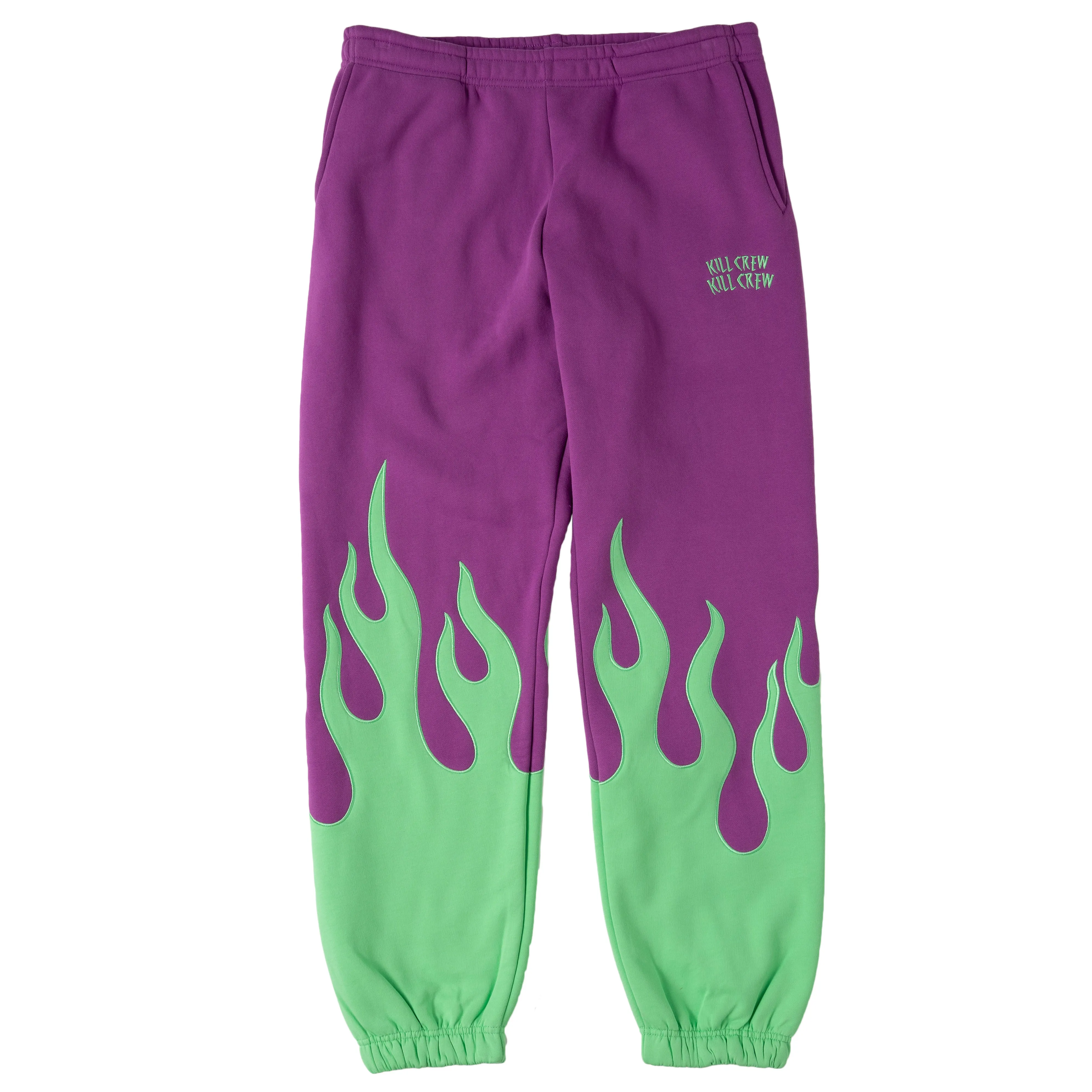 PREMIUM HEATER SWEATS - PURPLE / GREEN