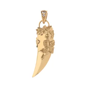 PROTECT 14k Dogwood Flowers Tusk Pendant