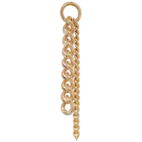 "Curb Appeal" Chain Charm in Gold