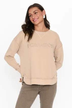 Simplified Oat Crewneck Jumper