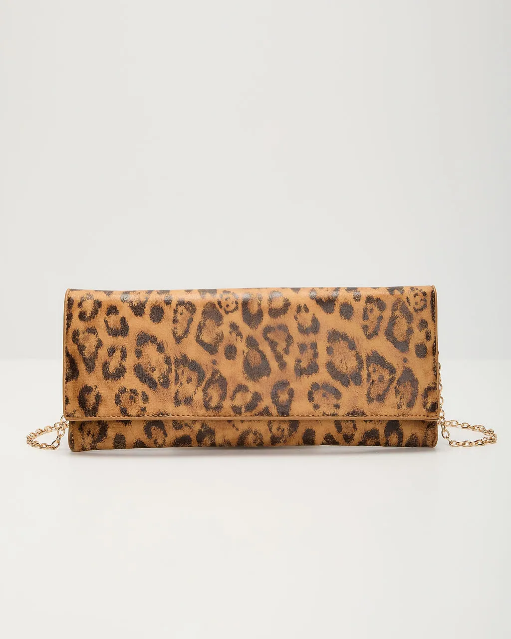 Sweet Talker Leather Embossed Foldover Clutch